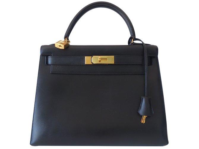 Hermès Kelly 28 Nero Pelle  ref.21240