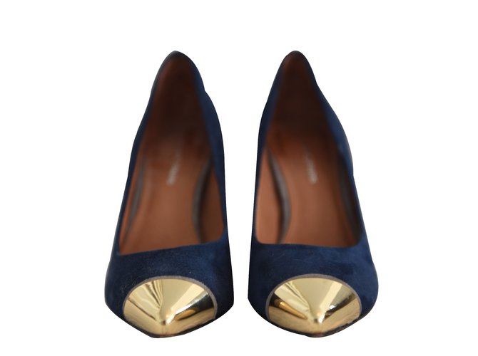 Autre Marque Heels Cosmo Paris Blue Deerskin  ref.21326