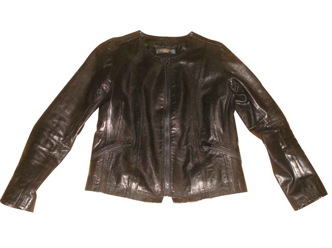 Golden Goose Biker jackets Black Leather  ref.21357