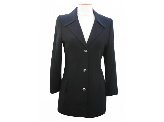 Céline Jackets Black Wool  ref.21380