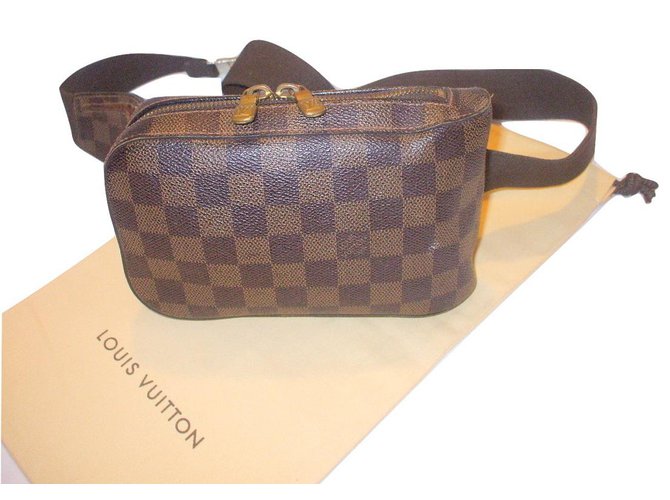Louis Vuitton Geronimo damier Brown Plastic ref.21458 - Joli Closet