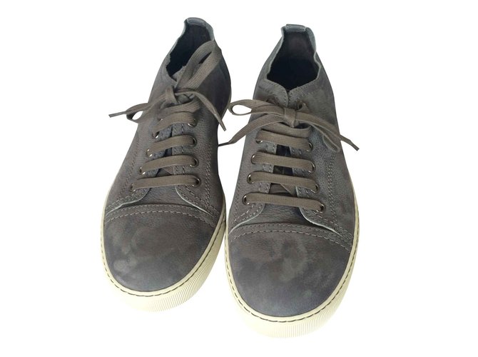 Lanvin Sneakers Grey Deerskin  ref.21529