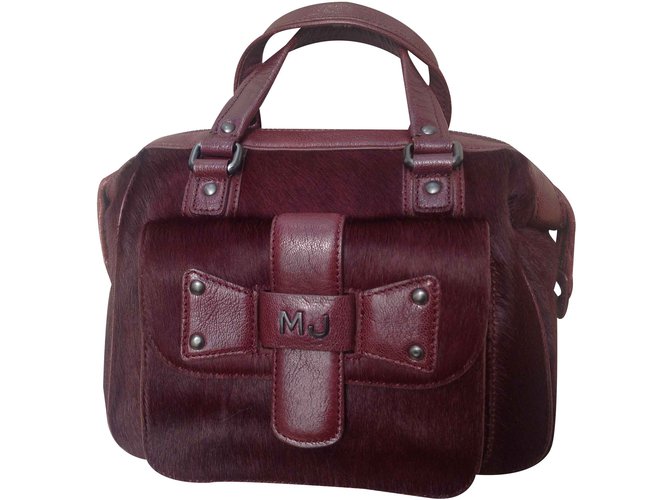 burgundy satchel