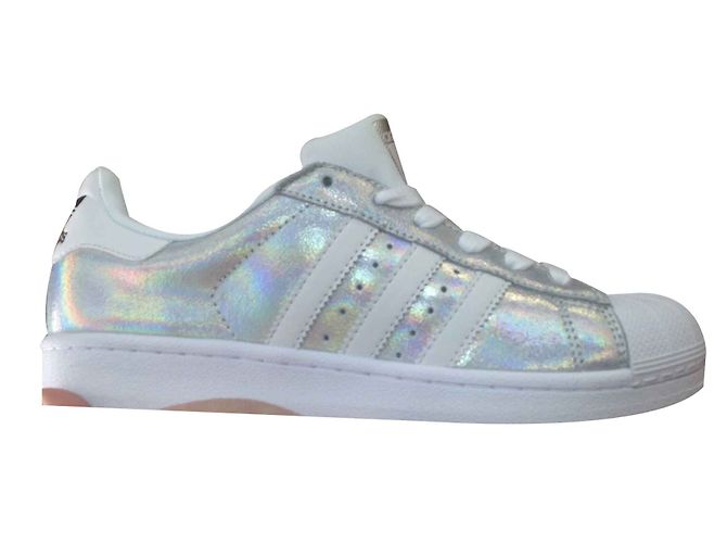 Baskets Adidas Superstar Argentées Taille 38