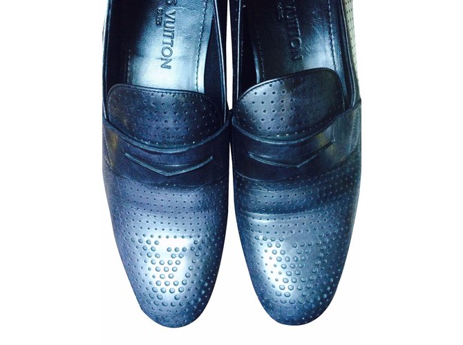 louis vuitton blue dress shoes