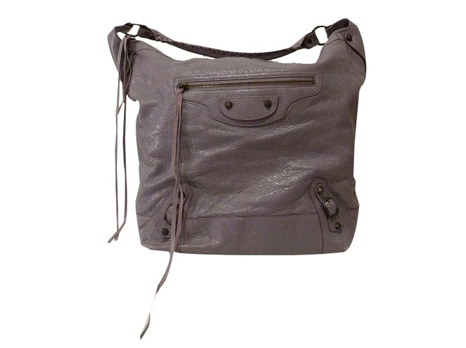 Balenciaga Classic Day Hobo Bag Purple Leather  ref.21686