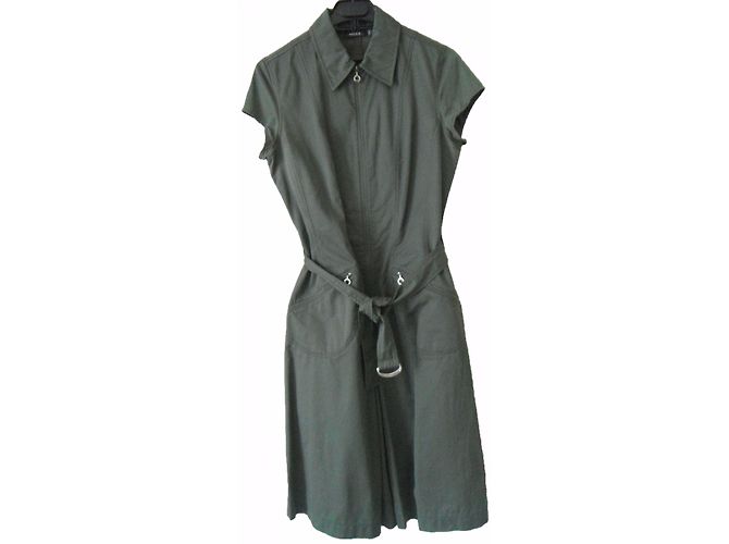 Autre Marque Vestido estilo blusa Mexx de algodón caqui