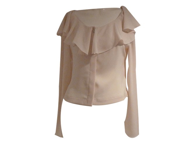 Chanel Fall/Winter 2000 Blouse Cream Polyester  ref.21761