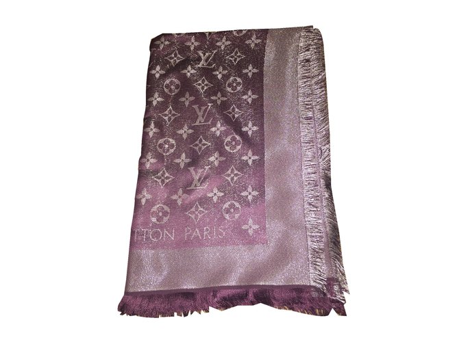 Louis Vuitton Silk scarf Purple ref.40035 - Joli Closet