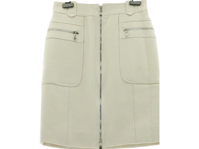 Louis Vuitton Skirts White Wool  ref.21852