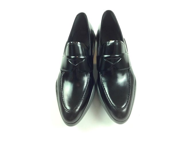 Prada Bailarinas de Cuero Negro Talla 40
