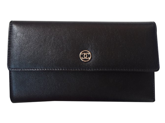 Chanel Classic Purse Black Leather  ref.21941