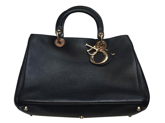 Christian Dior Handbag Black Leather  ref.21985