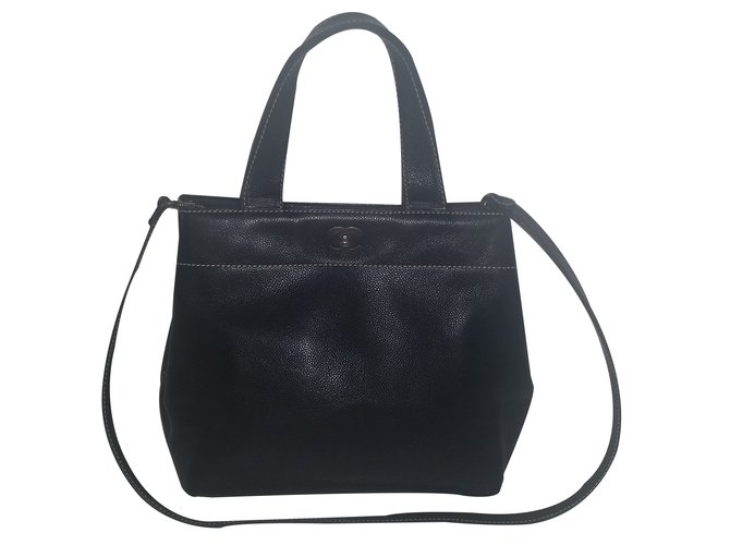 Chanel Bag Caviar Black Leather  ref.22024