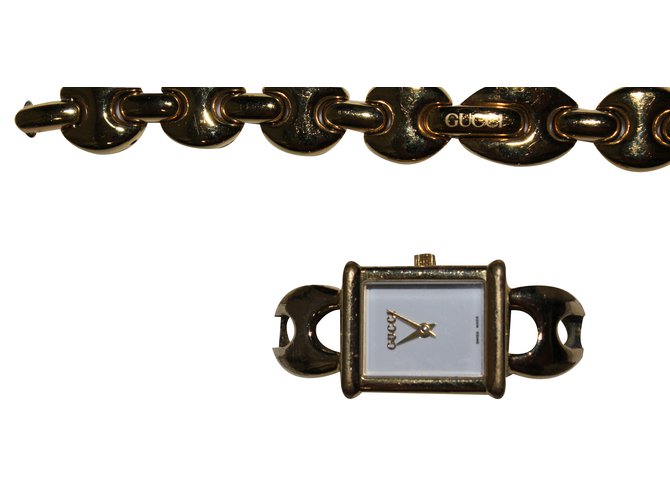 Gucci reloj Dorado Metal  ref.22043