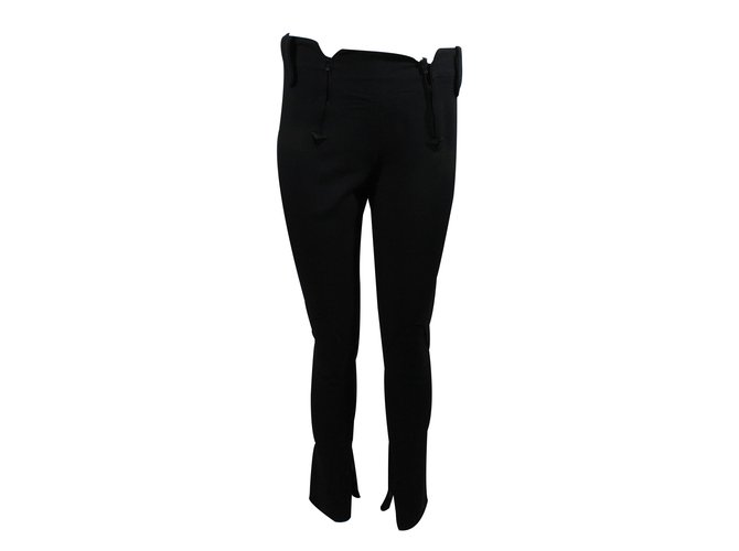 Givenchy Pantalones Negro Viscosa Acetato  ref.22054