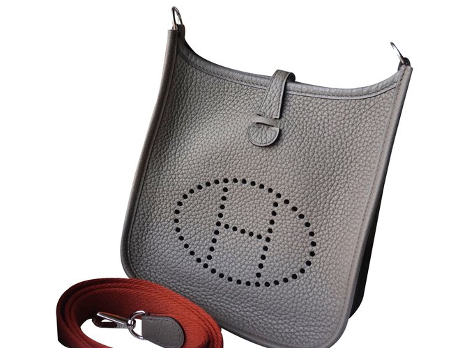 Hermès Evelyne TPM Grey Leather  ref.22217