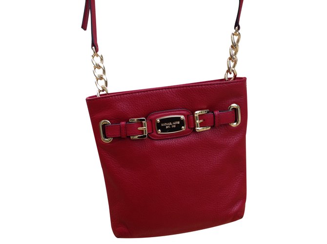 Michael kors hamilton on sale crossbody red