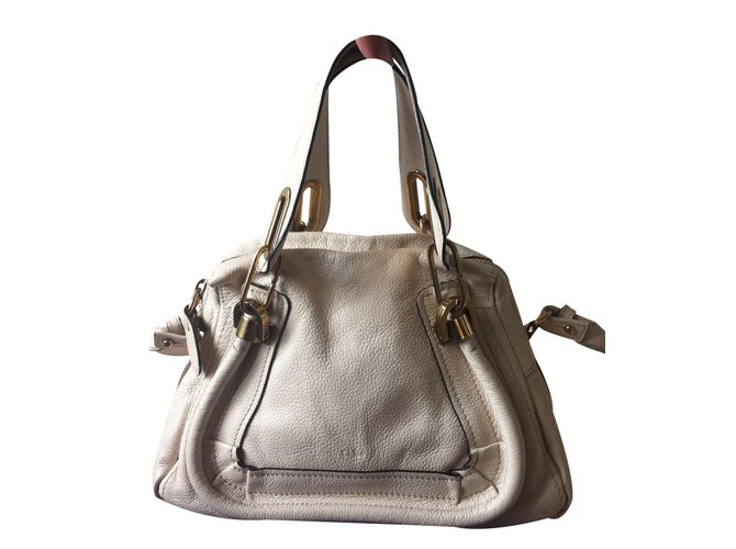 Chloé Handbag Beige Leather  ref.22544