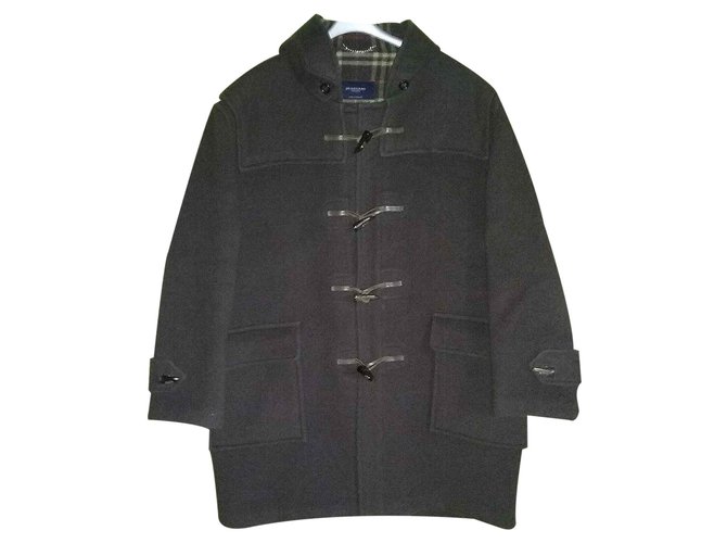 Burberry Duffle coat Laine Marron  ref.22577