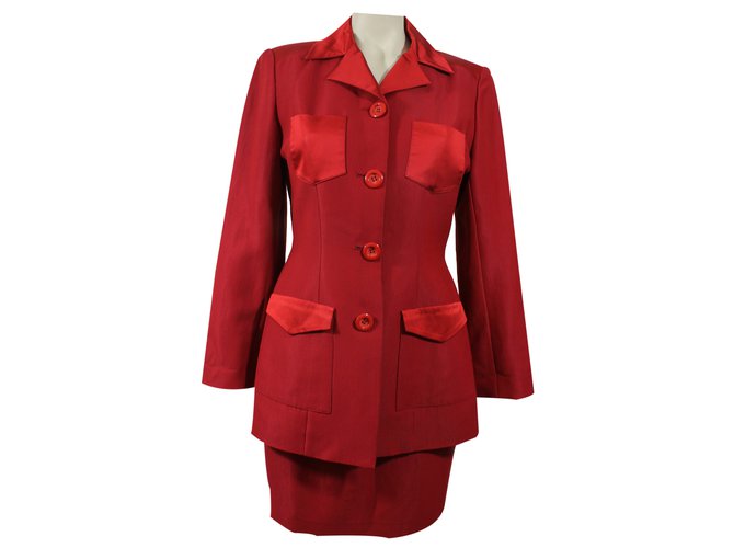 Chantal Thomass Skirts Suit Red  ref.22594