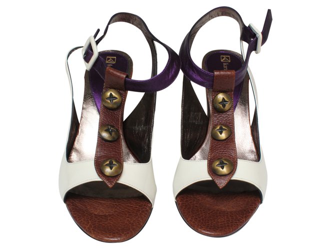 Karine Arabian Sandales Cuir Multicolore  ref.22600