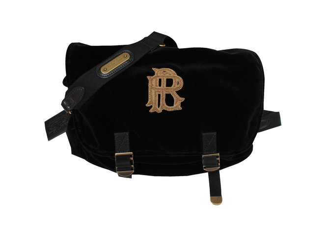 Ralph Lauren Messenger Bag Black Velvet  ref.22614