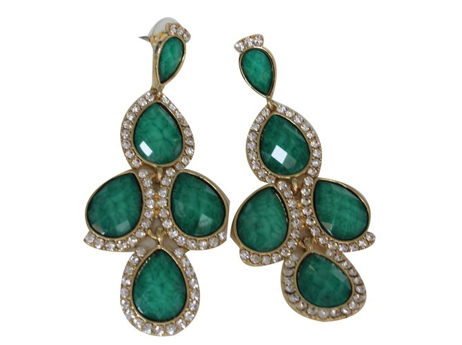 Amrita Singh Pendientes 'Bangle Bangle' Verde 