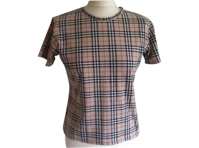 Burberry Top Brown Cotton  ref.22660