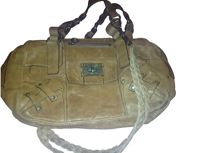 Bolsa Juicy Couture de couro bege