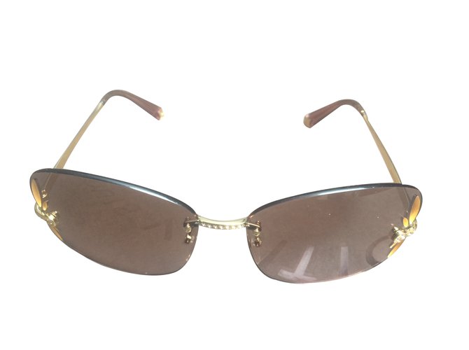 Louis Vuitton Gafas de sol Castaño Vidrio  ref.22695