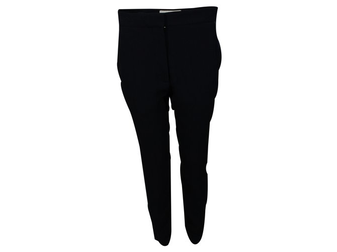 Stella Mc Cartney Pants Black Rayon Acetate  ref.22707