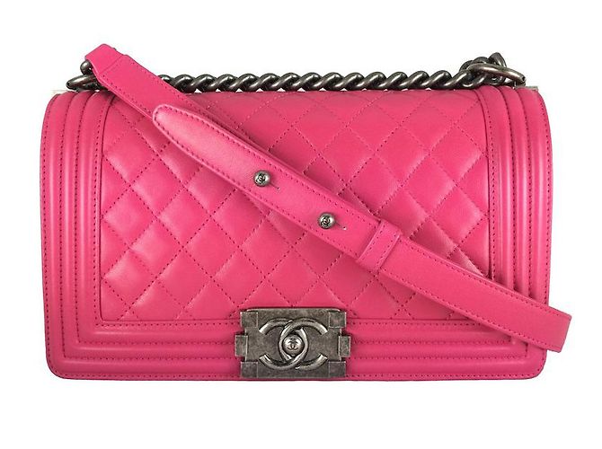 Chanel Boy old medium Rose