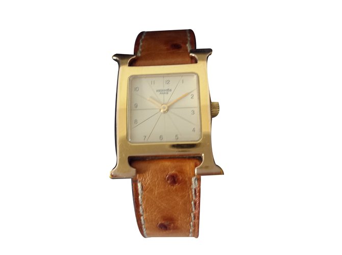 Hermès orologio D'oro Placcato in oro  ref.22846