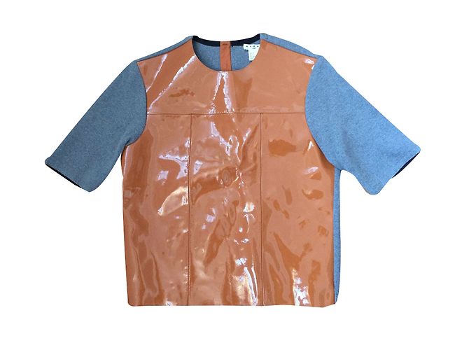 Marni For H&M Top de cuero Multicolor