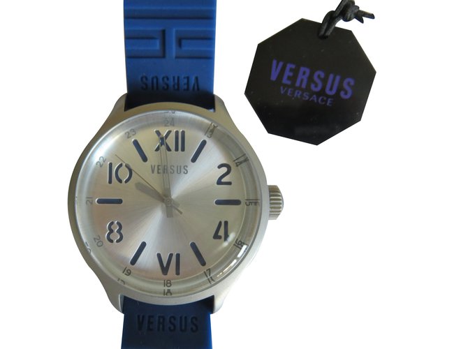 Versace Quartz Uhr Silber Stahl  ref.22886