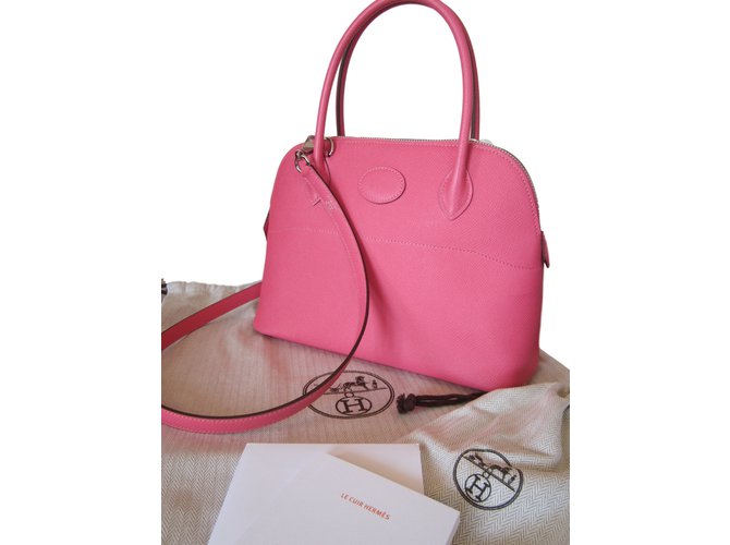 Hermès BOLIDE 27 Pink Leather  ref.22905