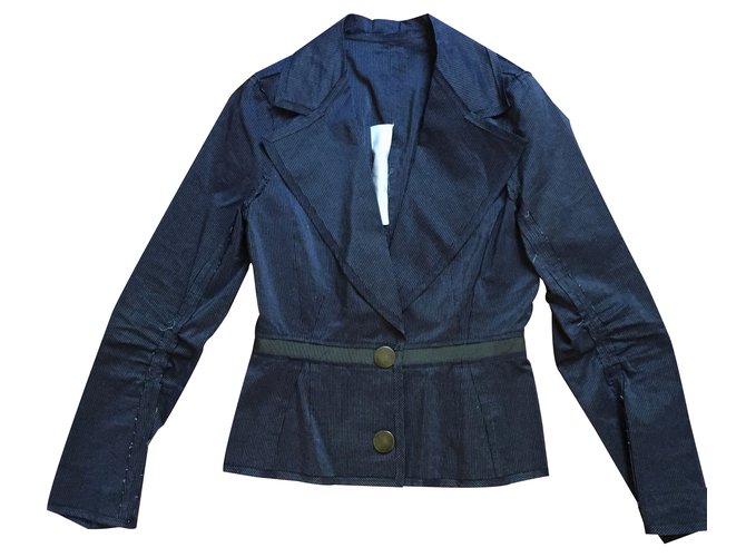 Lanvin Jacket Blue Silk  ref.22925