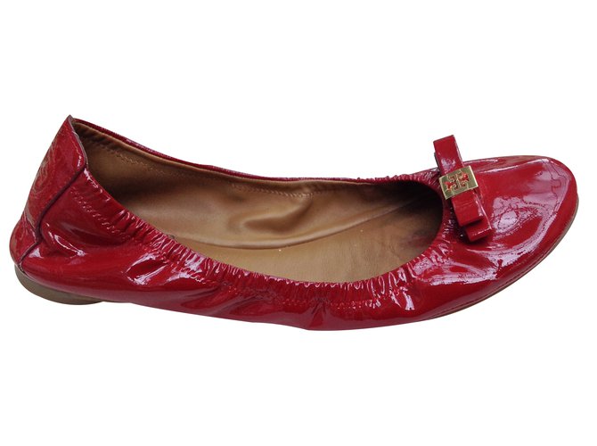Tory Burch Ballet flats Red Patent leather  - Joli Closet