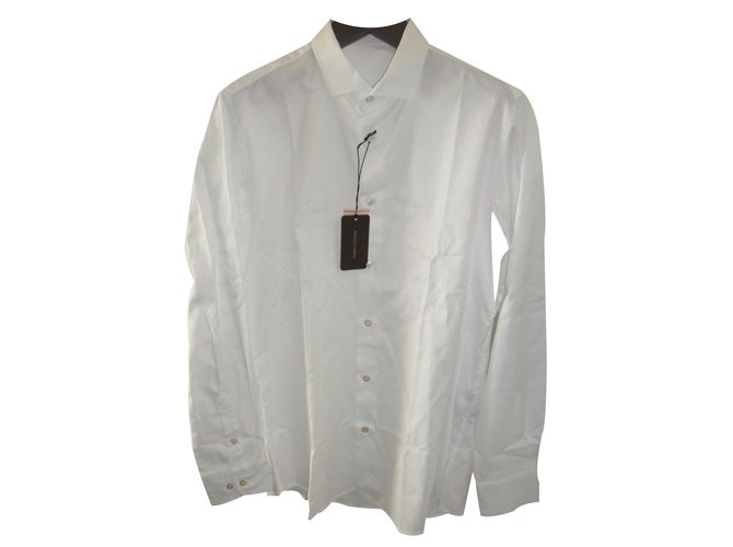 Bottega Veneta Men's casual oxford white color Cotton  ref.22975