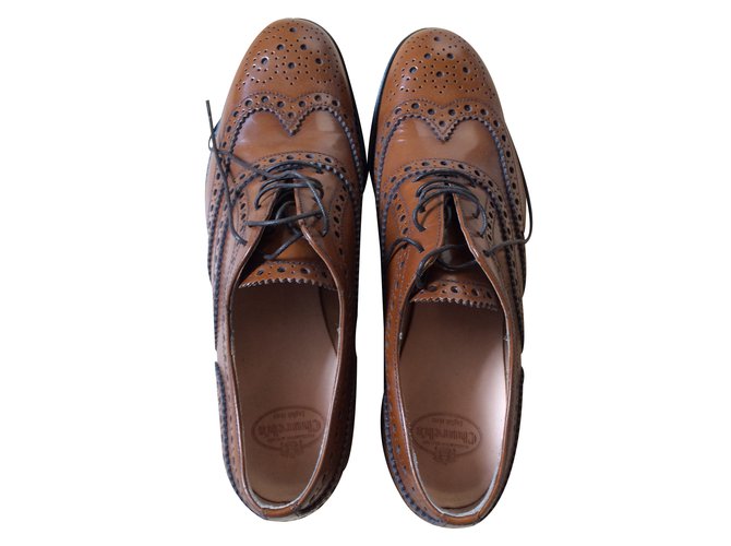 Church's Lace ups Caramelo Couro  ref.22981