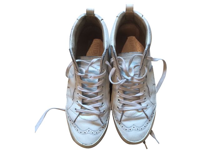 Sneakers Golden Goose in pelle bianca 39
