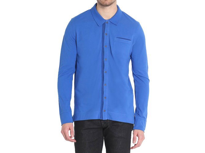 Italia Independent Camisa Azul Algodão  ref.23015