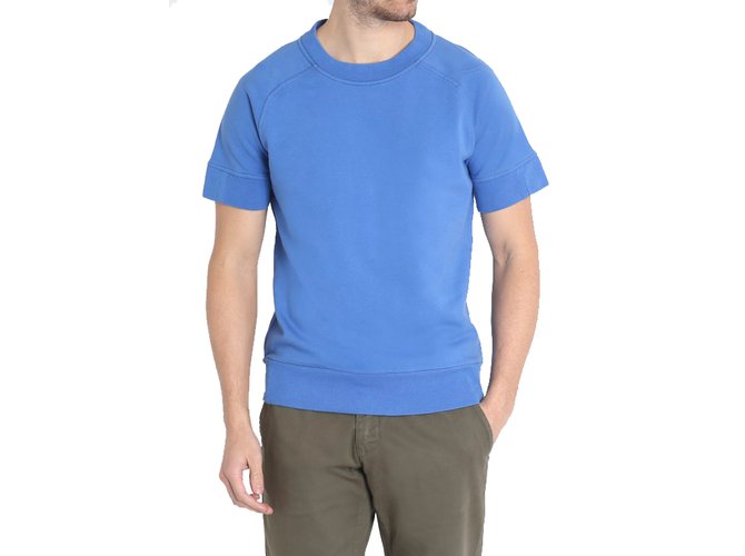 Italia Independent Short sleeved top Blue Cotton  ref.23017