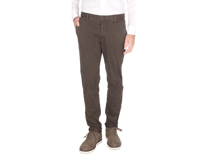 Ballantynes Pantalones de algodón de invierno marrón Ébano  ref.23025