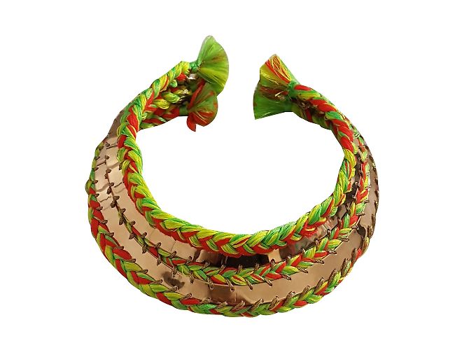 Collar Aurelie Bidermann Ulysse bañado en oro Dorado