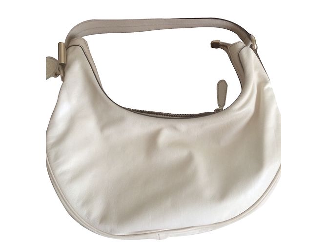 Bolsa de mão Gucci em couro bege