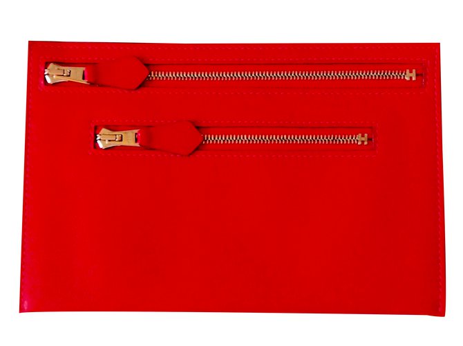 Hermès Purse Red Leather  ref.23115