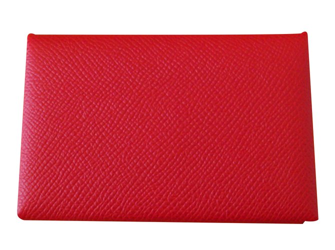Hermès Case Red Leather  ref.23178