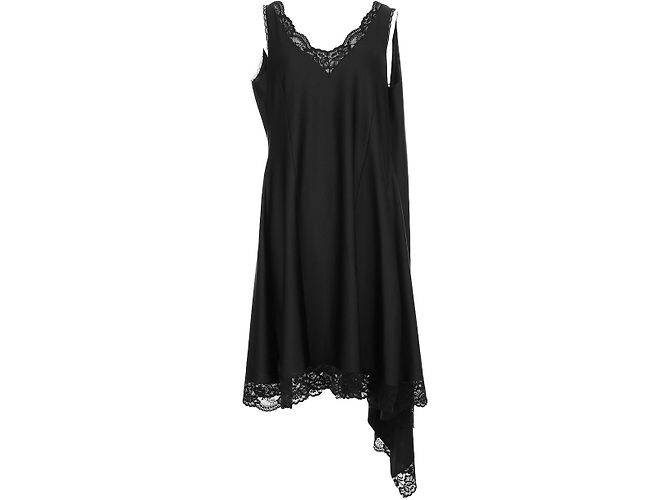 Vêtements Schwarzes Kleid mit Spitzendetails